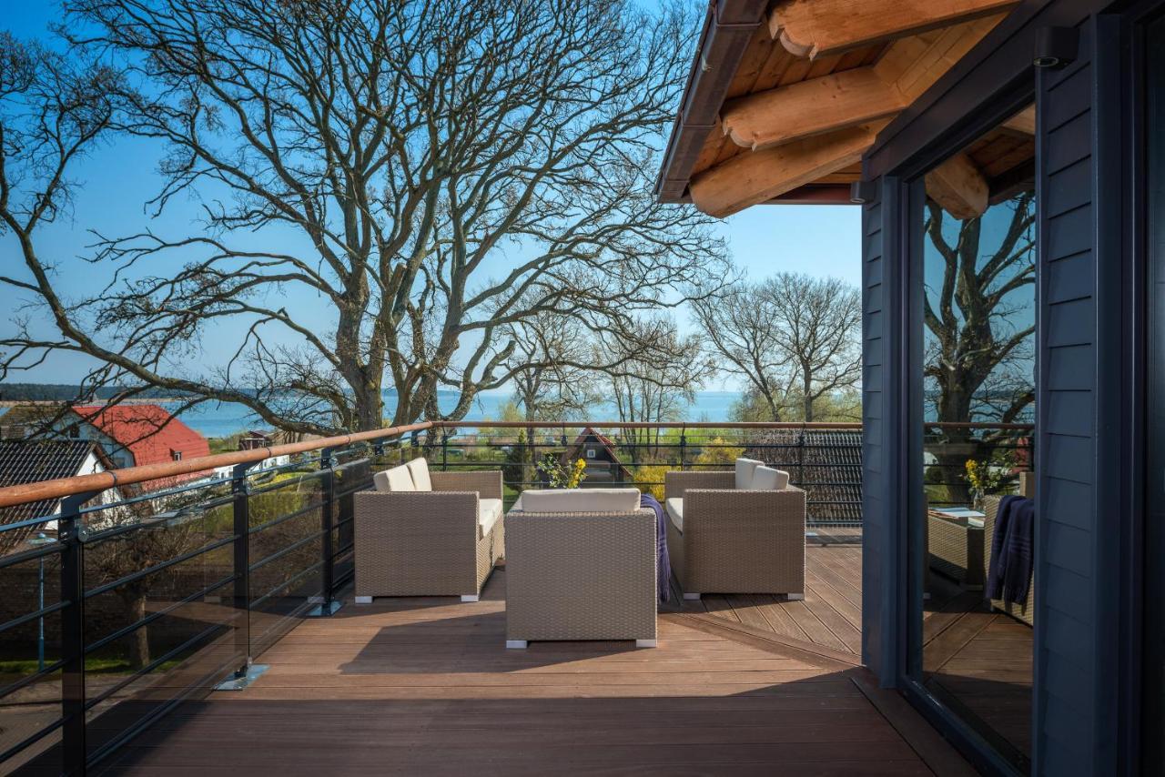 Villa Lotsenhaeuser Ruegen - Luxus Ferienhaus - 3 Schlafzimmer - Sauna - Dachterrasse Mit Boddenblick Breege Esterno foto