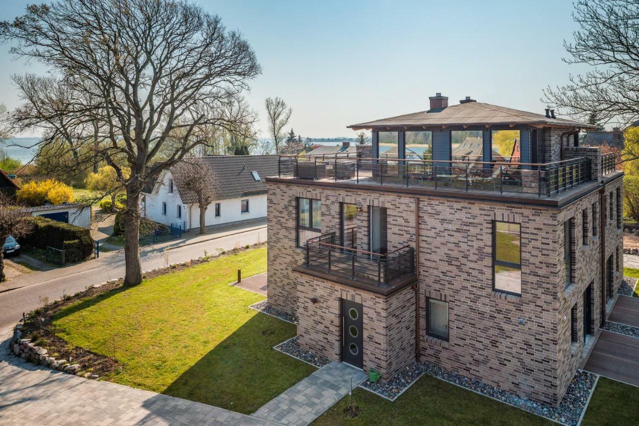 Villa Lotsenhaeuser Ruegen - Luxus Ferienhaus - 3 Schlafzimmer - Sauna - Dachterrasse Mit Boddenblick Breege Esterno foto